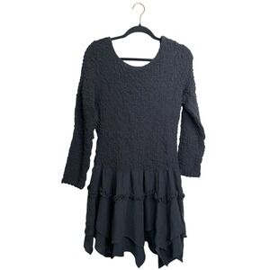 Free People Large Black dress NWT Little Black Dress Fun Flare Flirty Scoop Back